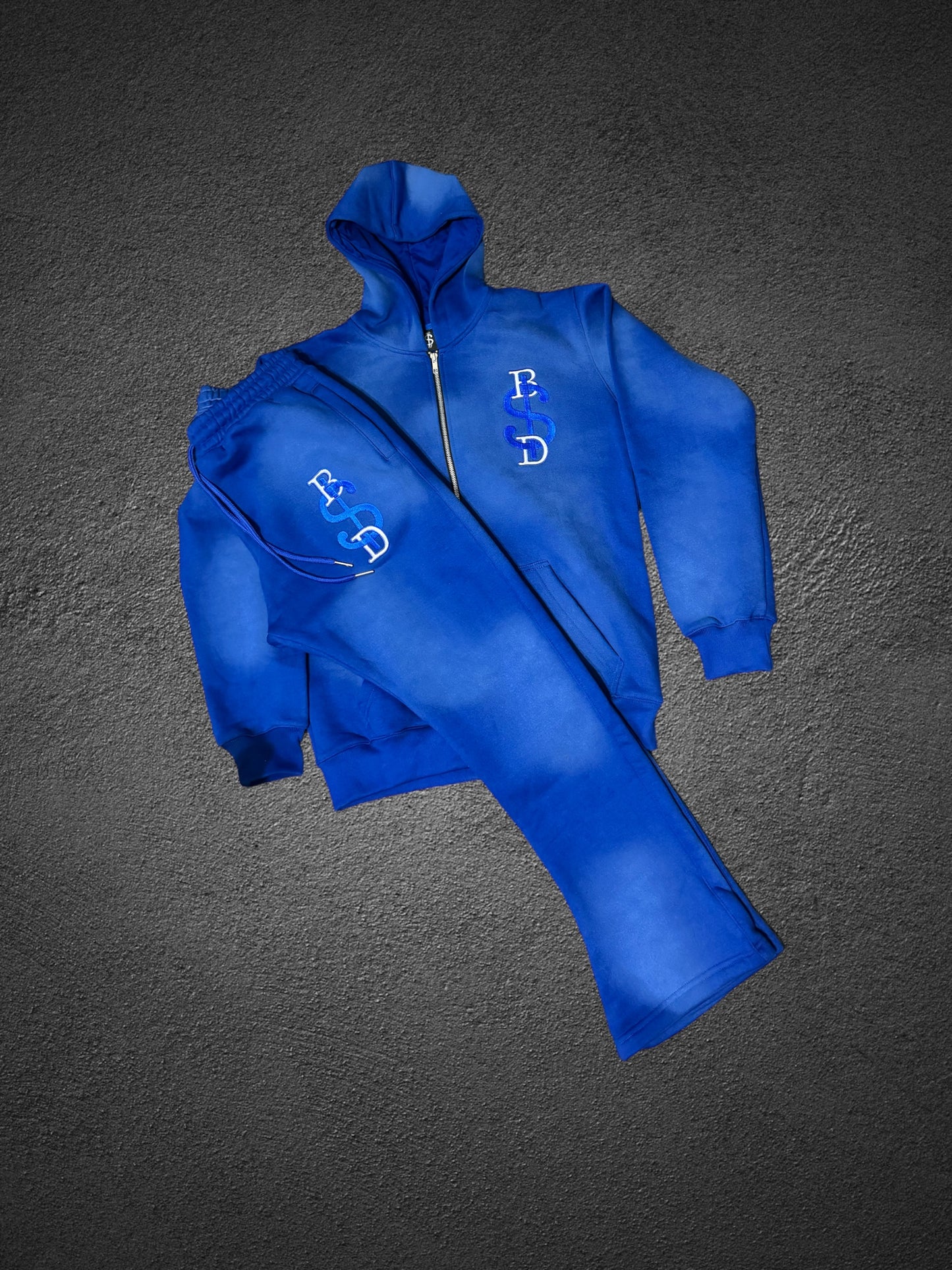 Royal Acid Washed Sweatsuit